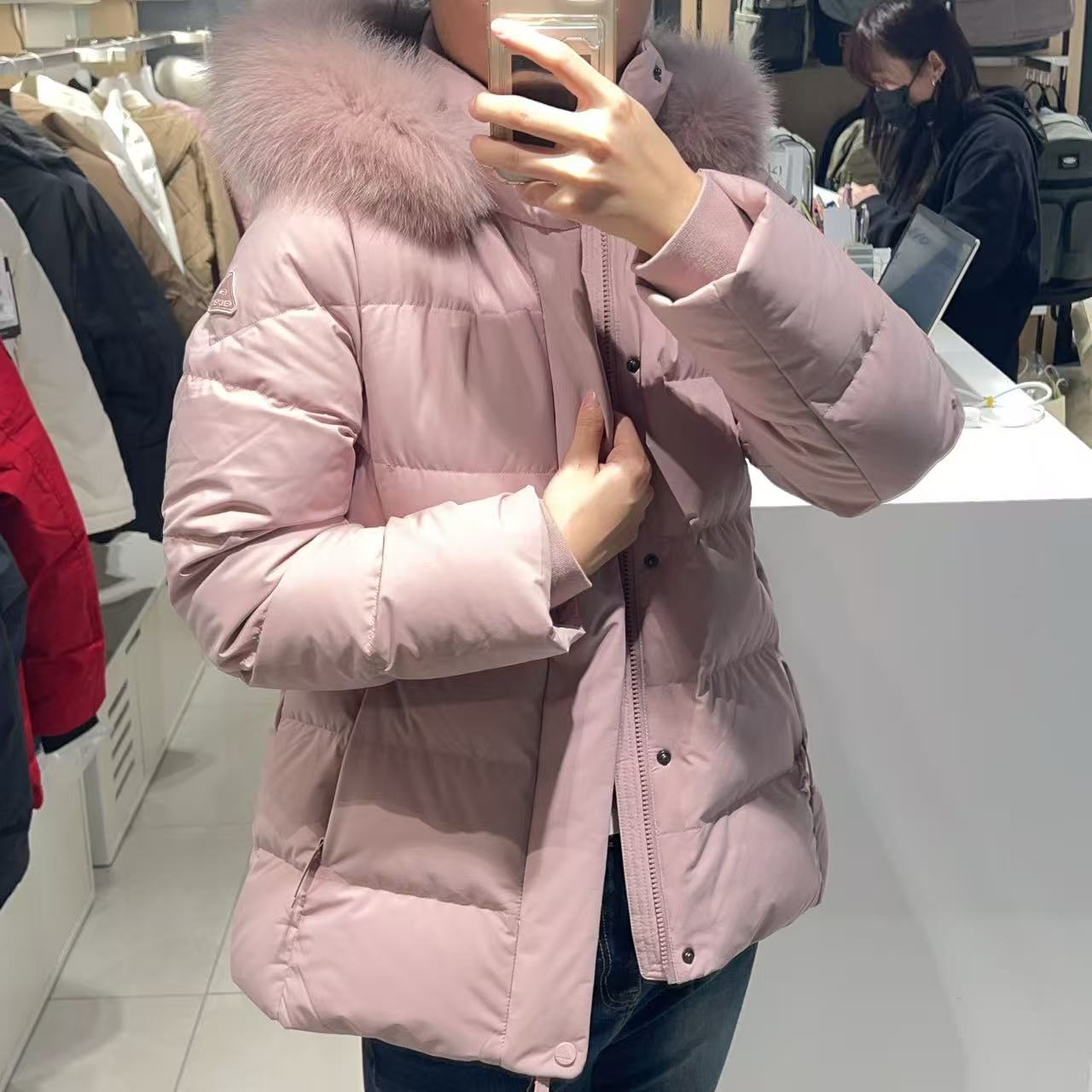 韓國 Eider SCARLETT Women's Basic Middle Down Jacket (鵝絨)【ER098】