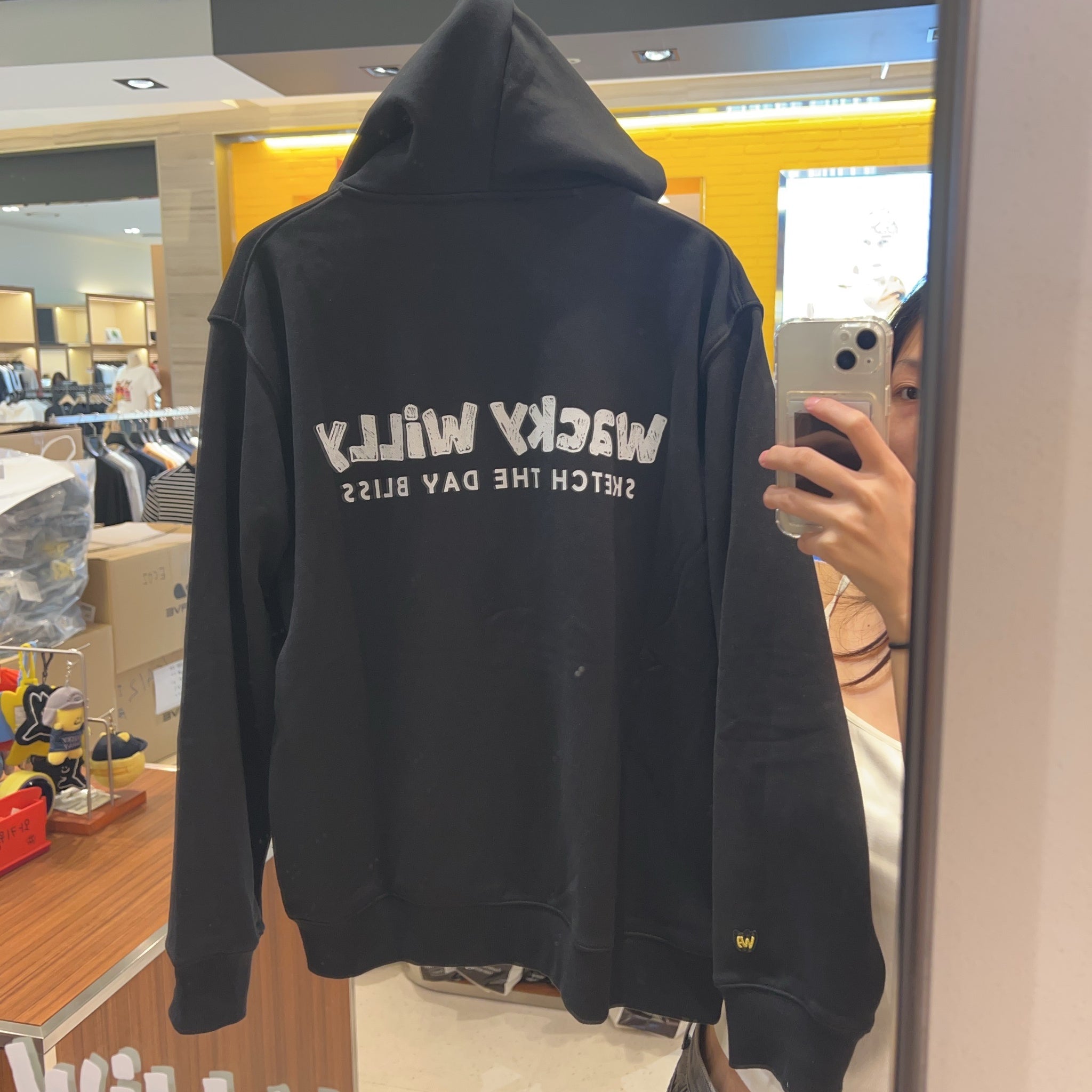 韓國 Wacky Willy Lettering Graphic Hoodie【WW027】