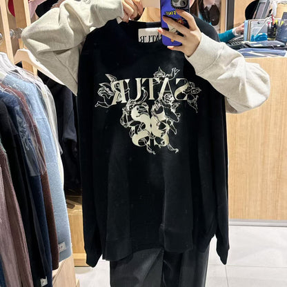 韓國 Satur Angel Graphic Sweatshirt【SR187】