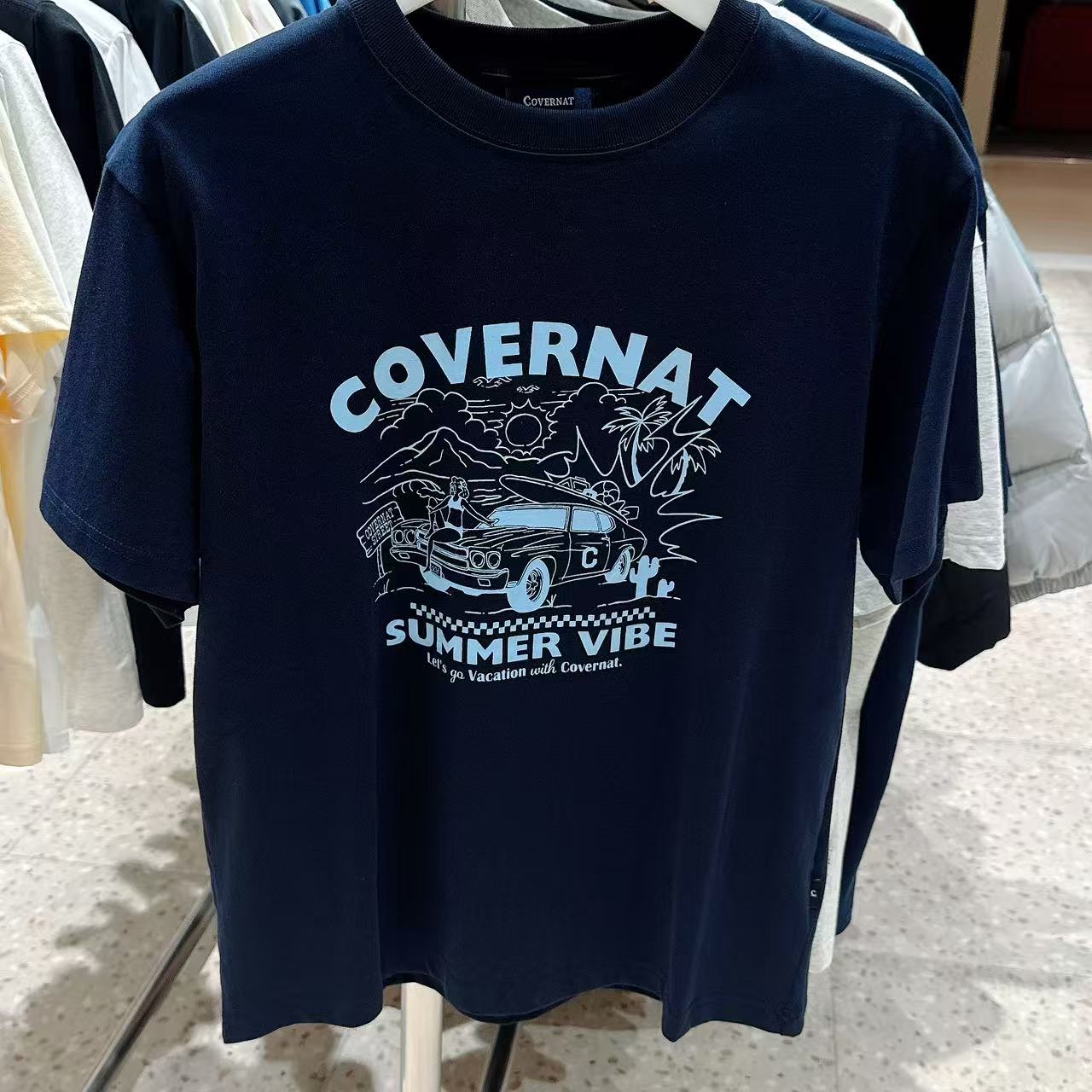 韓國 Covernat Volume Car Graphic T-Shirt【CO059】