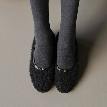 韓國 Sappun Bellamy Fur-lined Flats (1cm)【AU050】