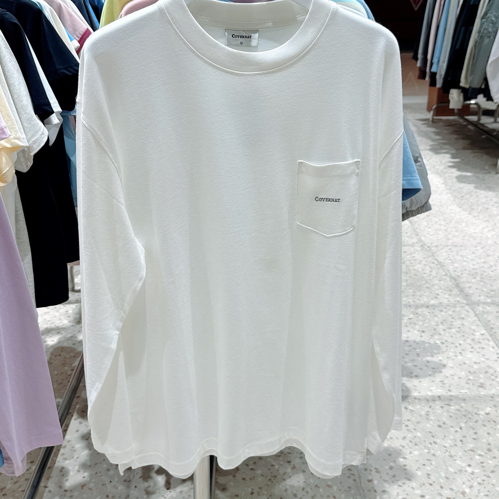 韓國 Covernat Basic Pocket Long Sleeve【CO067】