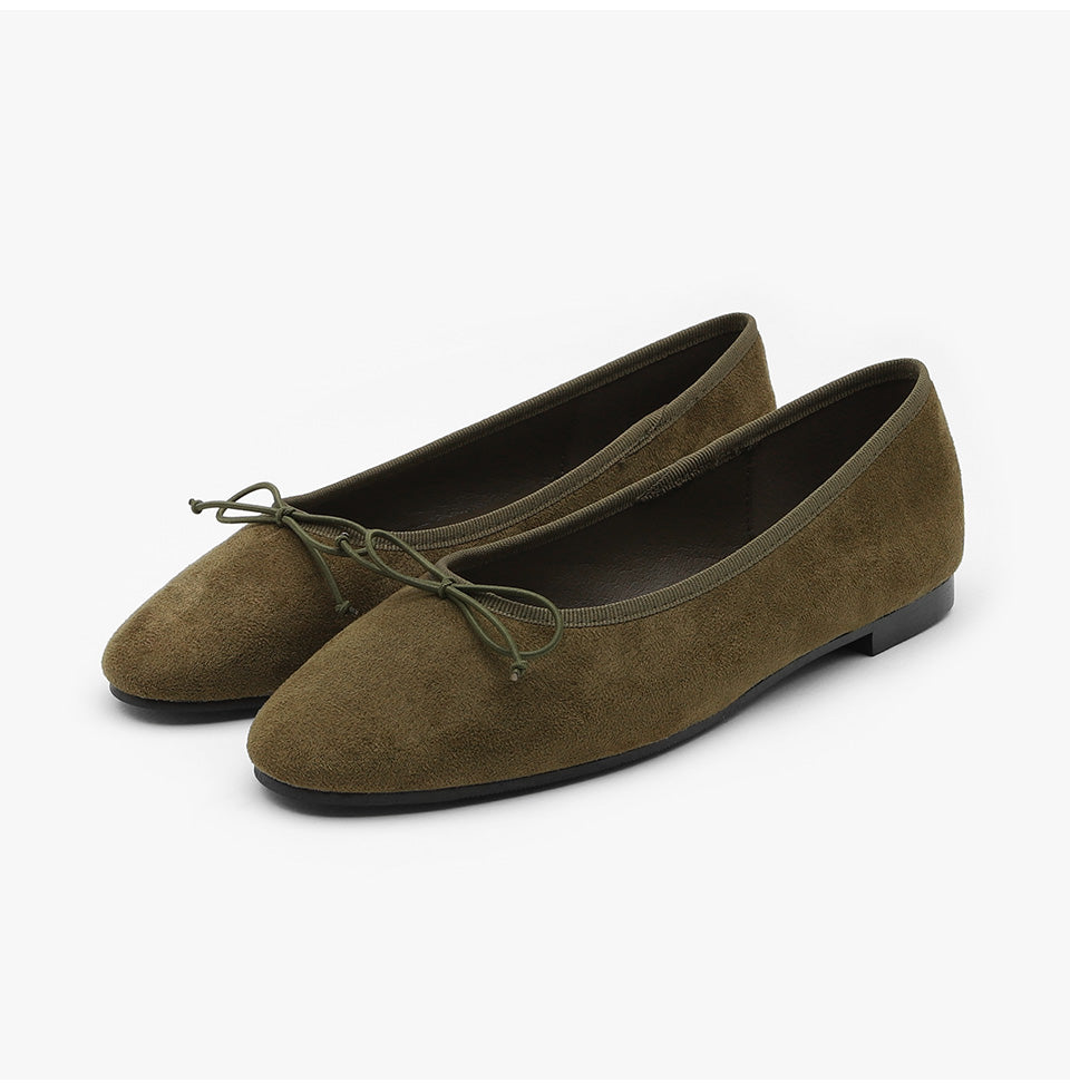 韓國 Sappun Ansley Ribbon Flats (1cm)【AU031】