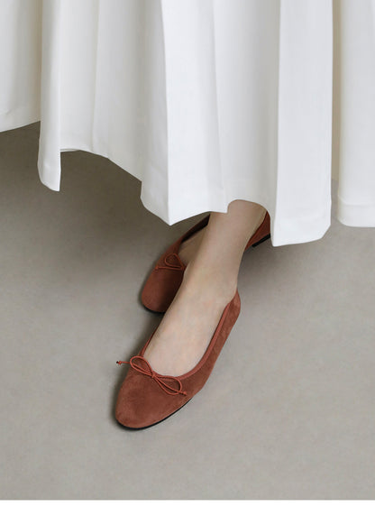 韓國 Sappun Ansley Ribbon Flats (1cm)【AU031】