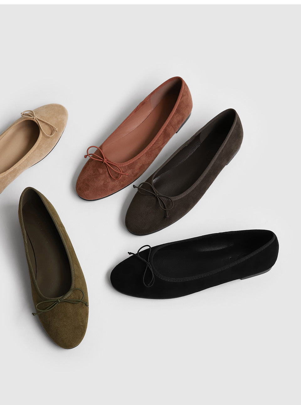 韓國 Sappun Ansley Ribbon Flats (1cm)【AU031】