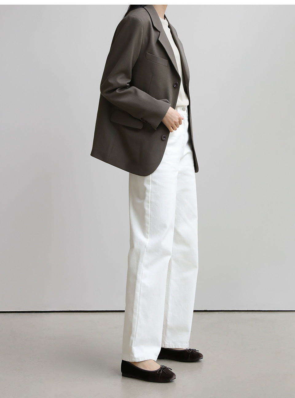 韓國 Sappun Aubrey Ribbon Velvet Flats (1cm)【AU021】