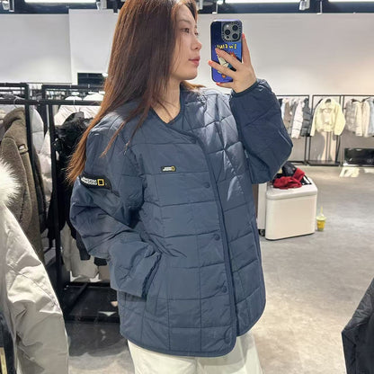 韓國 National Geographic Osukuni Quilted Reversible U-Neck Jacket【NG099】