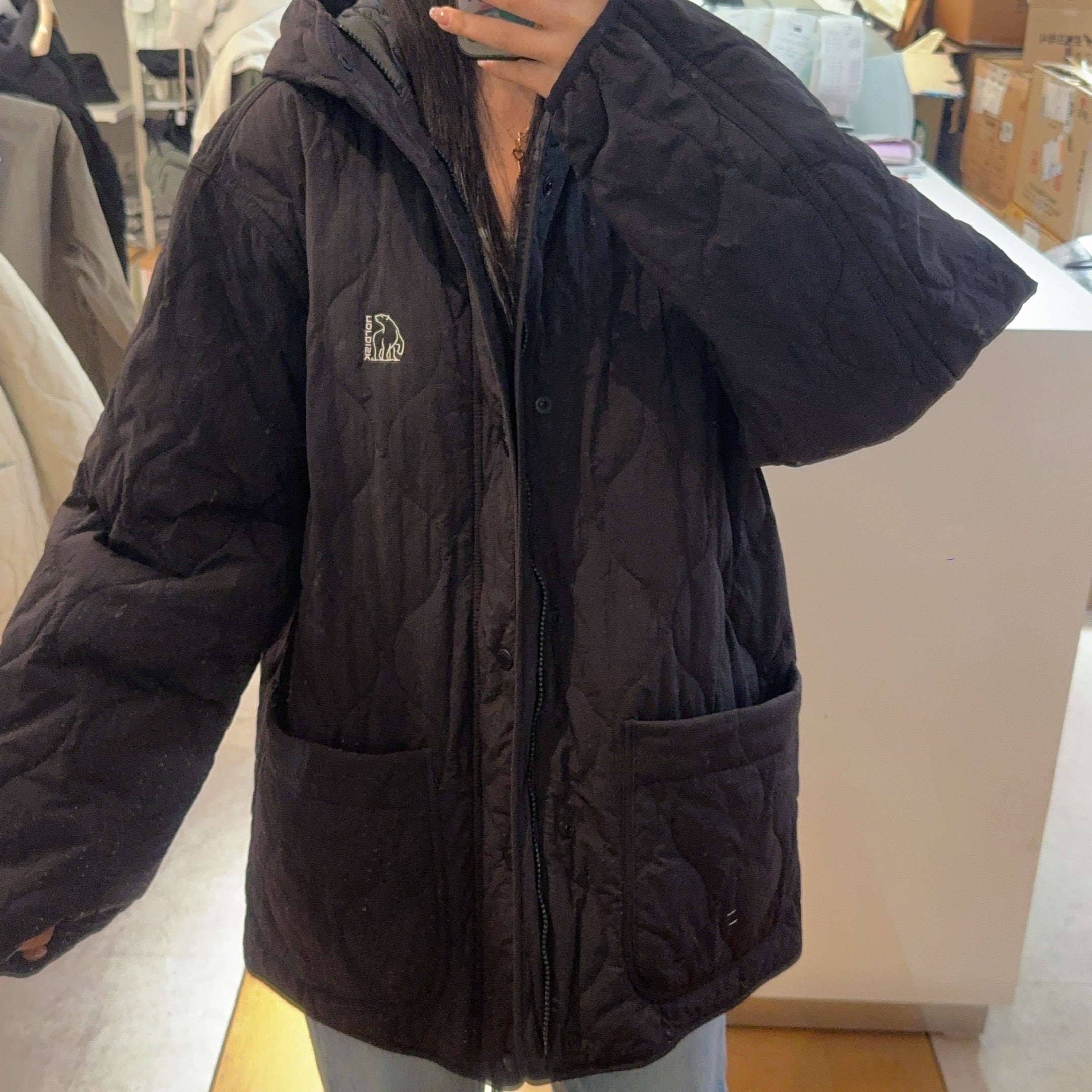 韓國 Nordisk Uni Alfame Quilted Hoodie Jacket 【NK043】