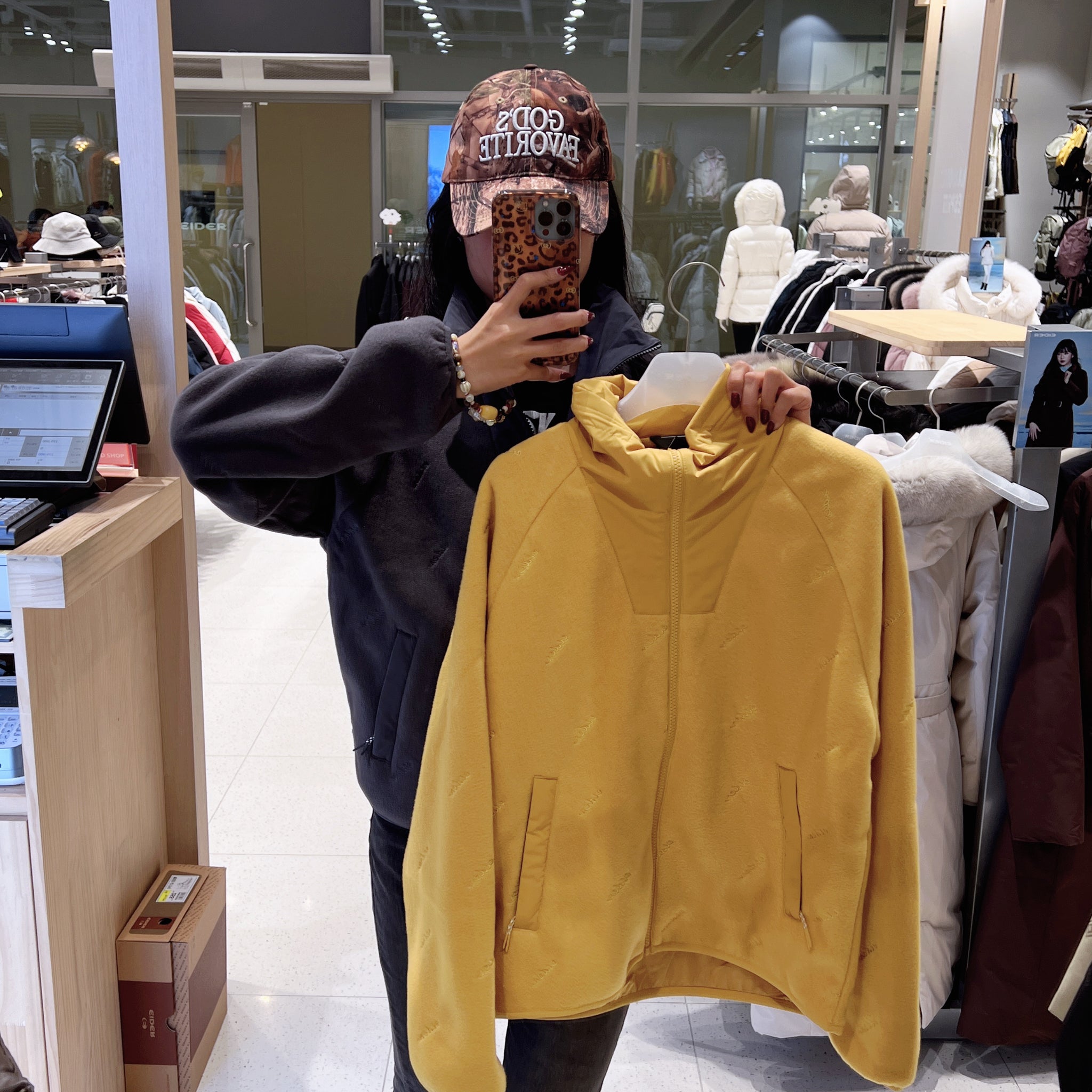 韓國 Eider Women's Oblique Fleece Jacket【ER089】