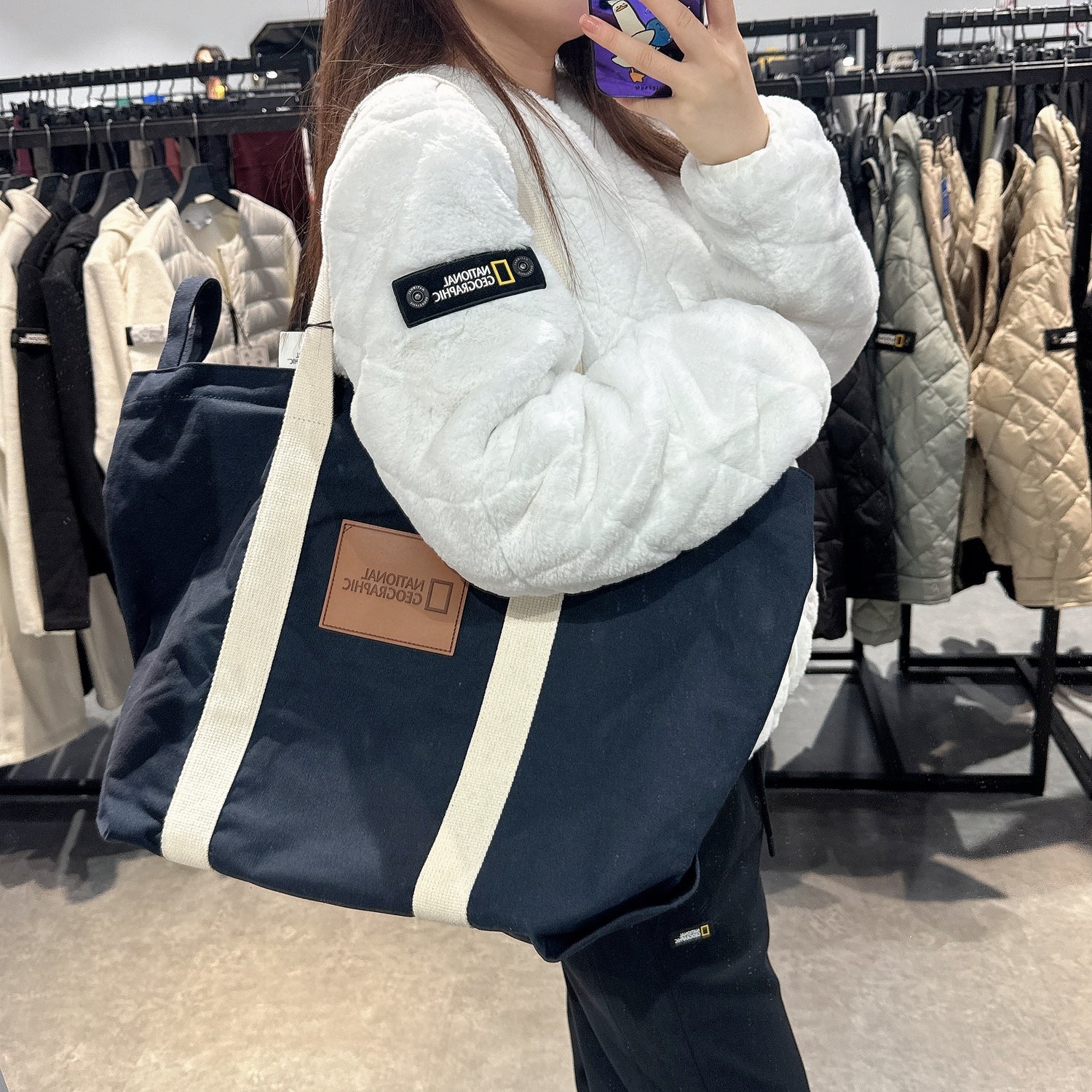 韓國 National Geographic Trip Big Tote Bag【NG128】