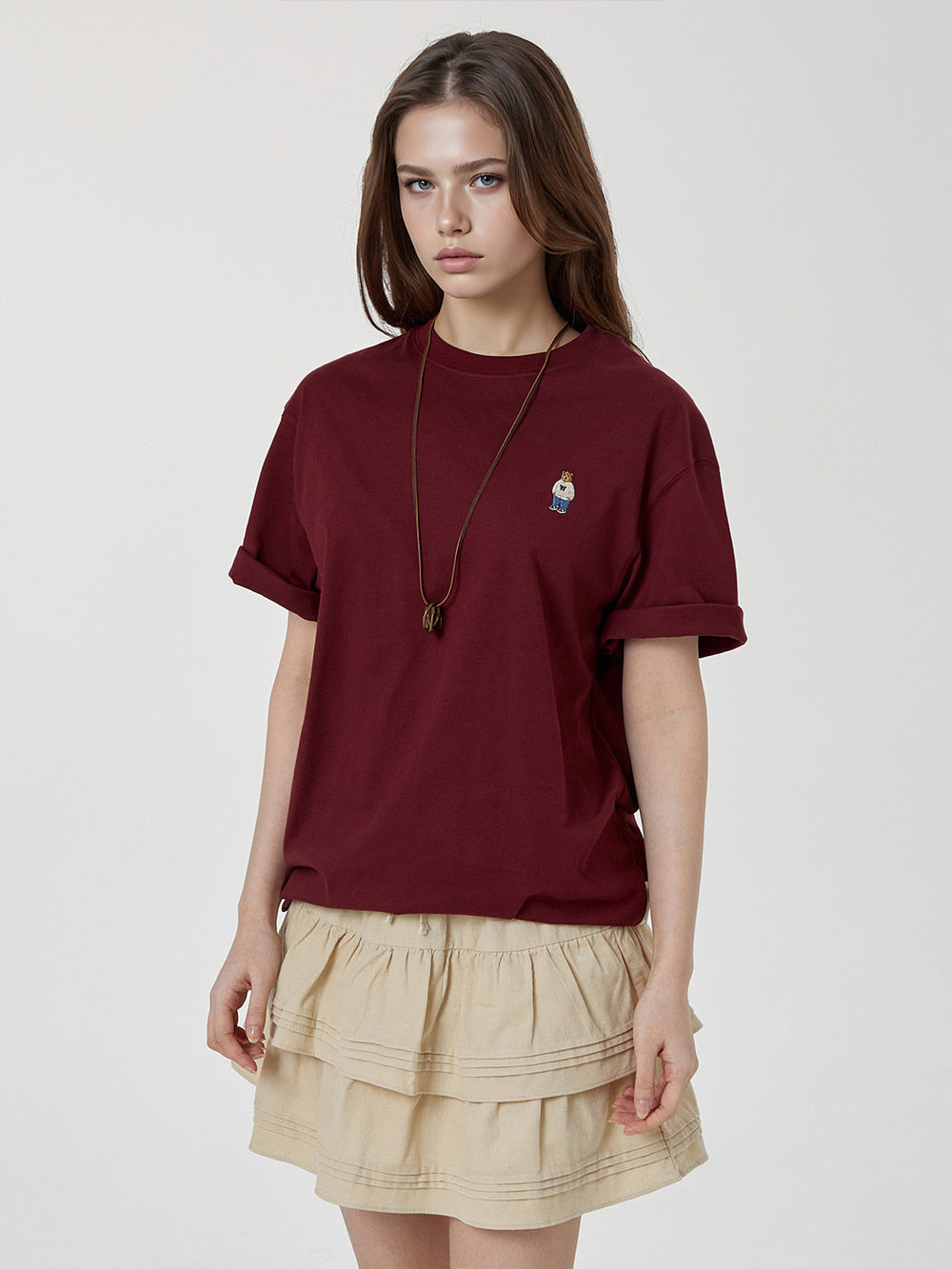 韓國 WhoAU Steve Solid T-shirt 2PACK【WA265】