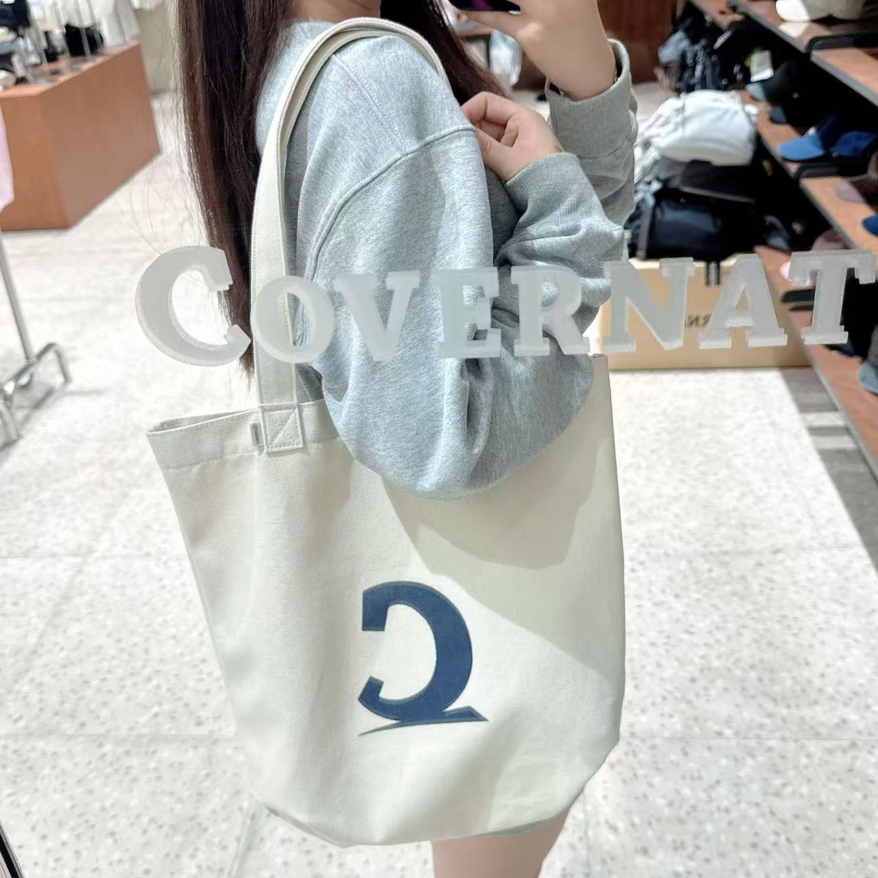 韓國 Covernat Symbol Logo Canvas Bag【CO089】