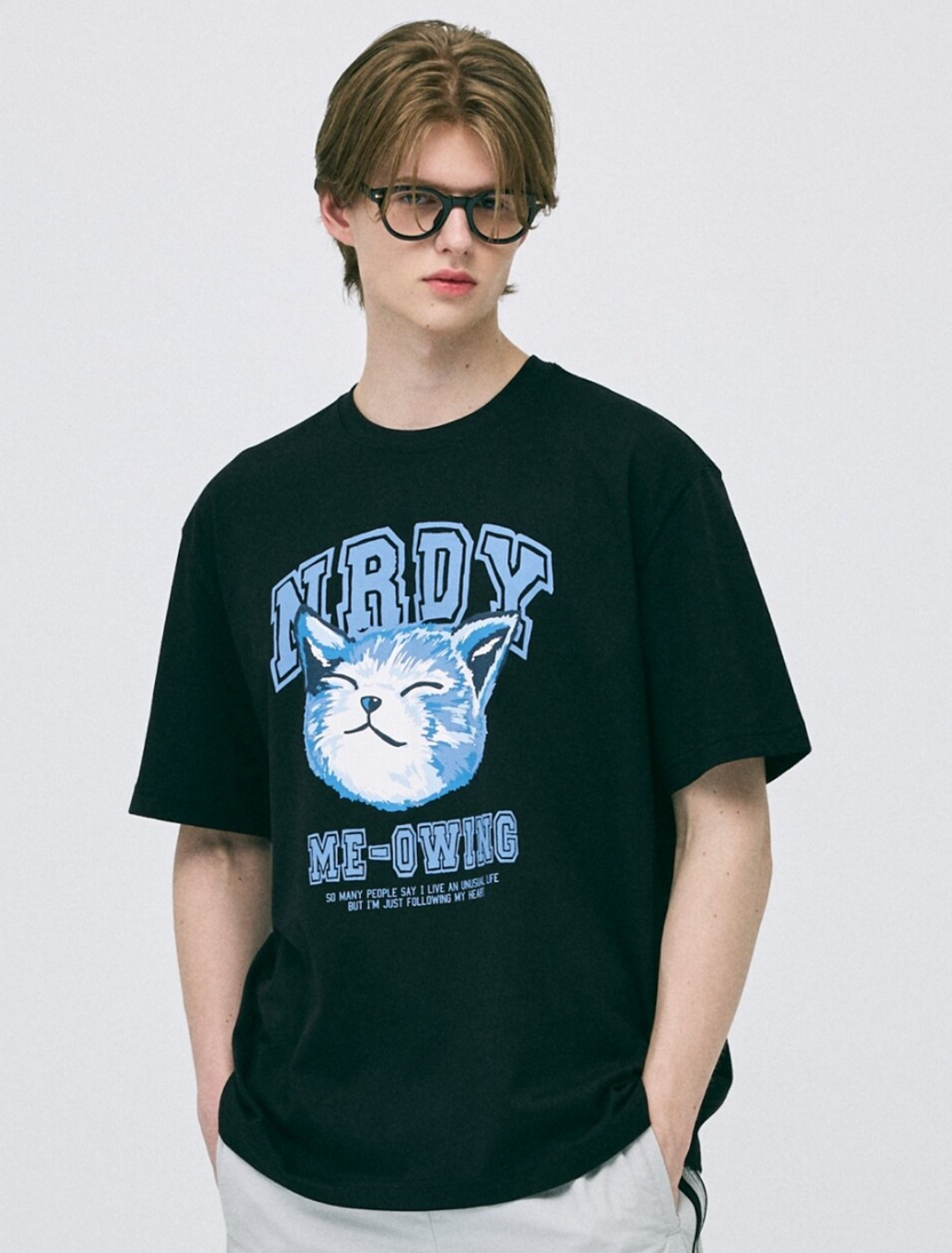 韓國 Nerdy Arch Logo Nero S/S T-Shirt【NY019】