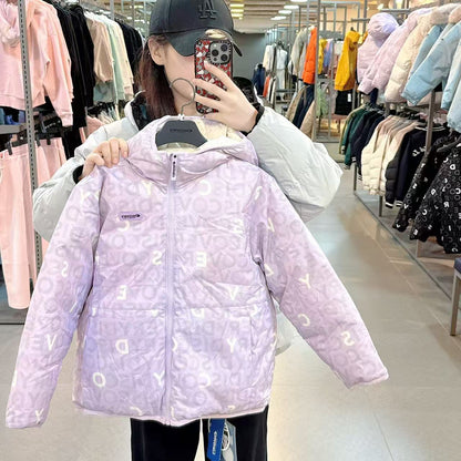 韓國 Discovery Kids Monogram Reversible Down Short Padding【DY168】