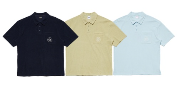 韓國 Markm Solid Terry Set-Up Collar T-Shirt【MA193】