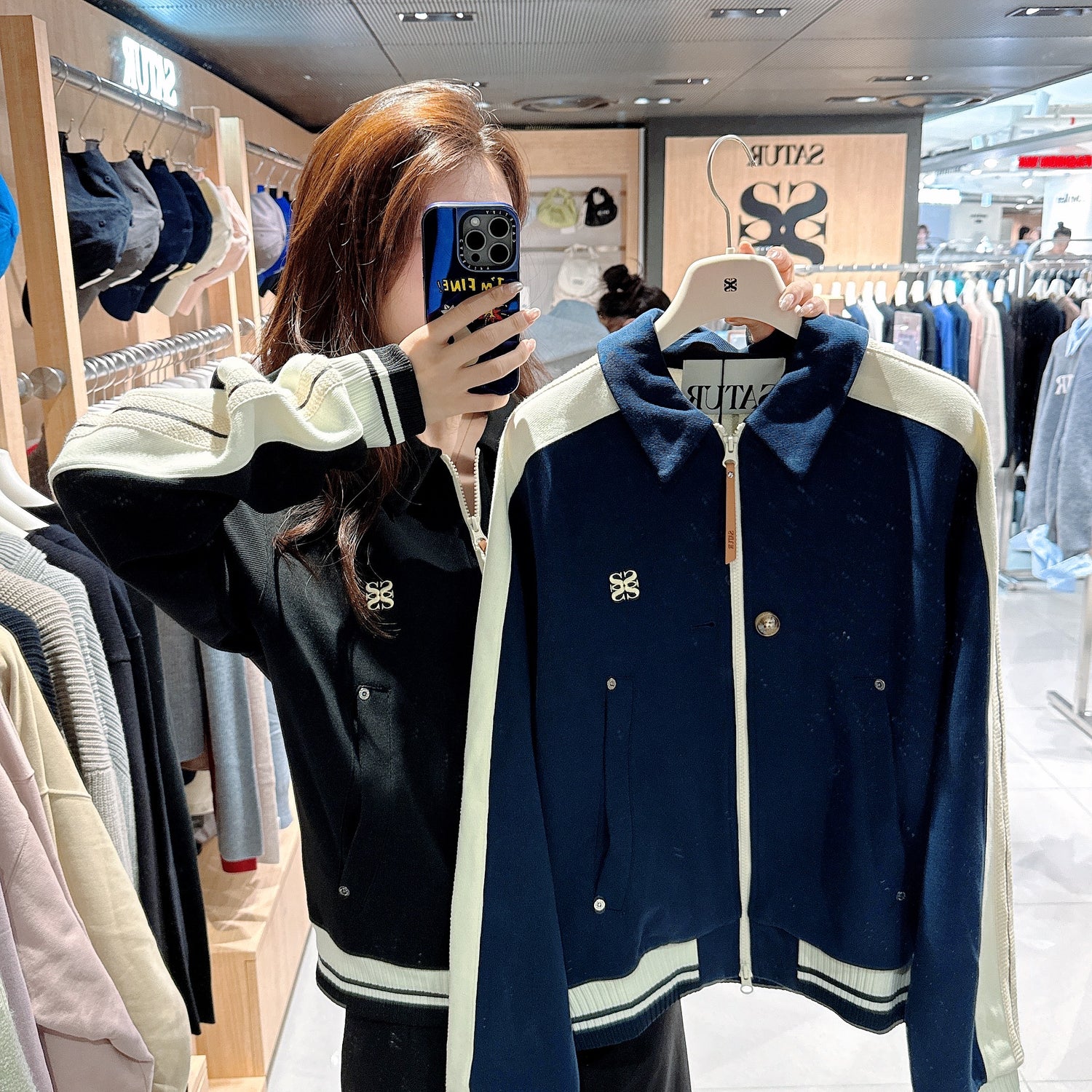 韓國 Satur Lawton Collar Track Zip-Up Jacket【SR132】