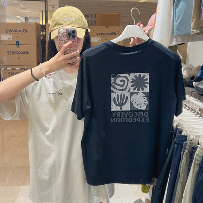 韓國 Discovery Fresh Event Washing Outdoor Frame Graphic Short Sleeve T-Shirt凉爽防晒面料【DY036】