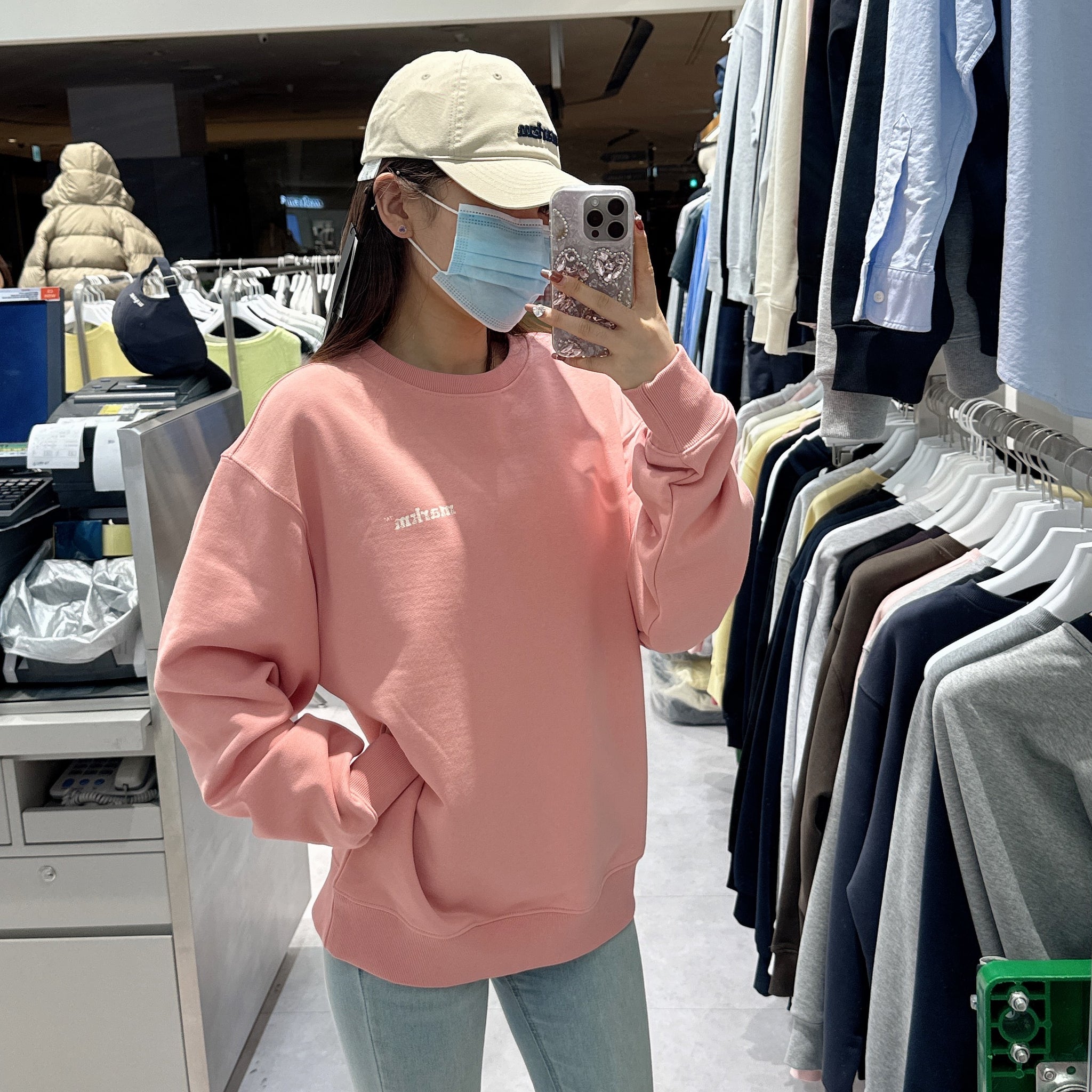 韓國 Markm MARKM CRACK LOGO CREWNECK SWEATSHIRT【MA109】