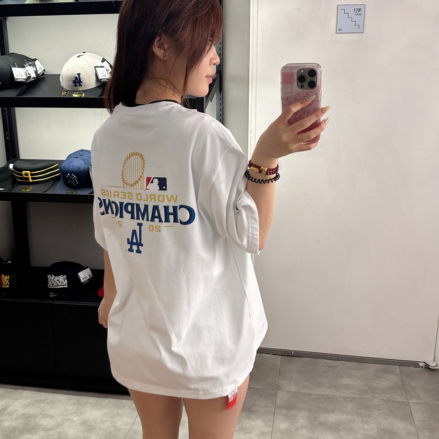 韓國 New Era MLB LA Dodgers World Series Champions T-Shirt【NE200】