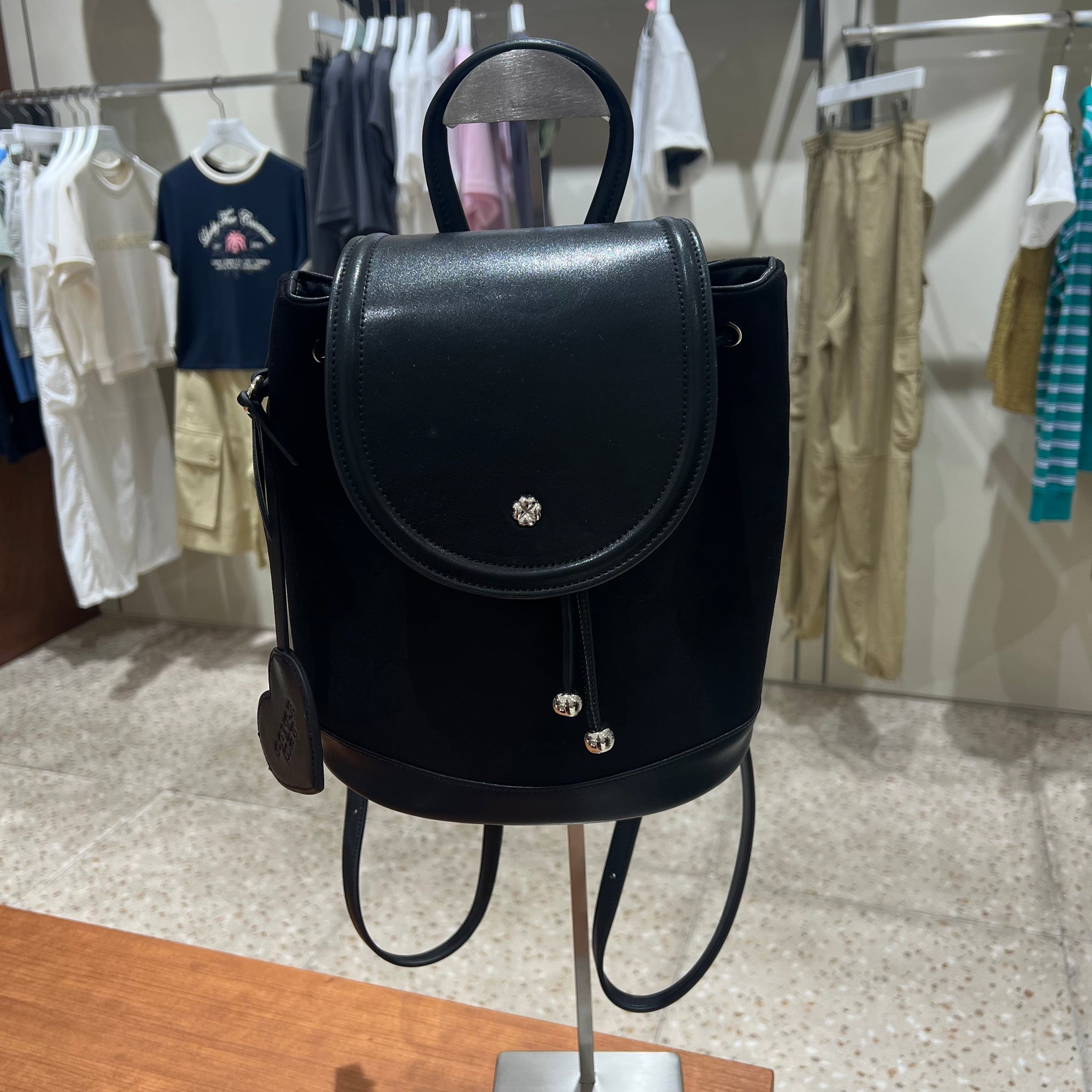 韓國 Covernat Cloverheart Classic Suede Backpack【CO017】