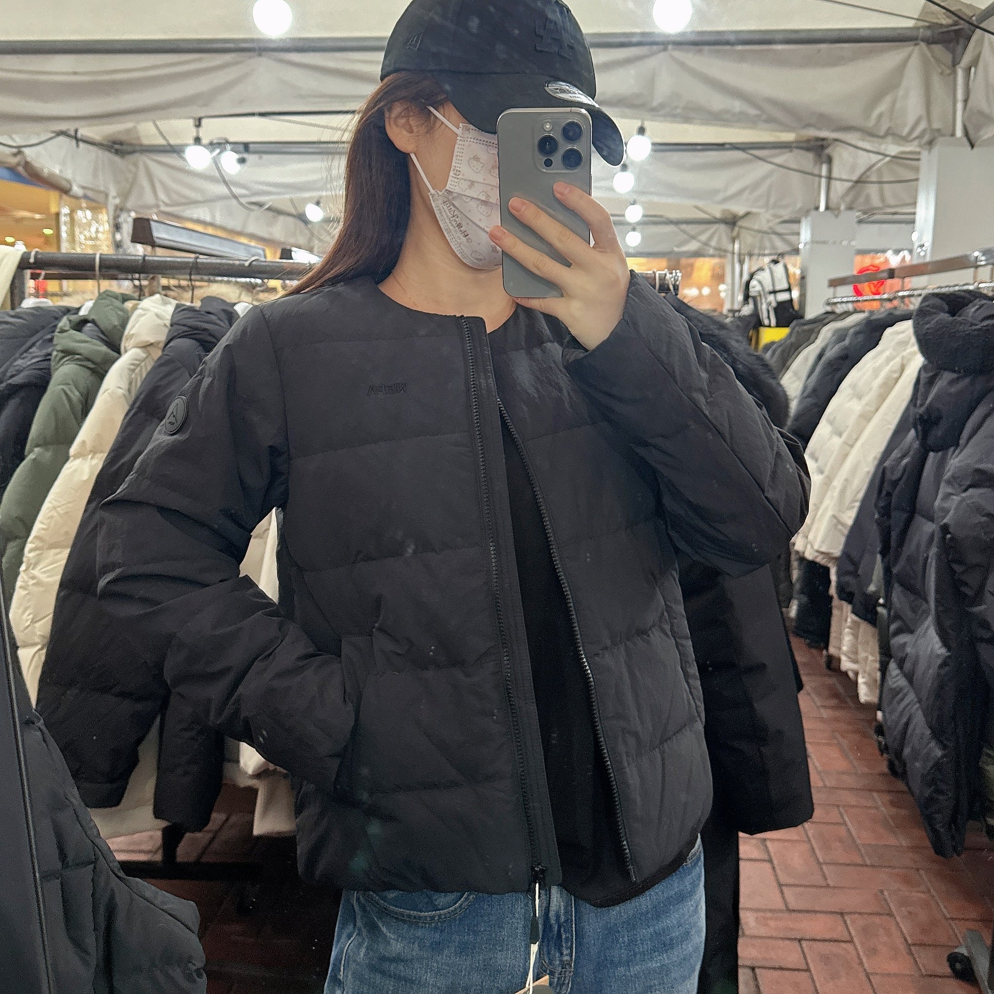 韓國 NEPA Women's Taslan Necklace Lightweight Down Jacket (鴨絨)【NA036】