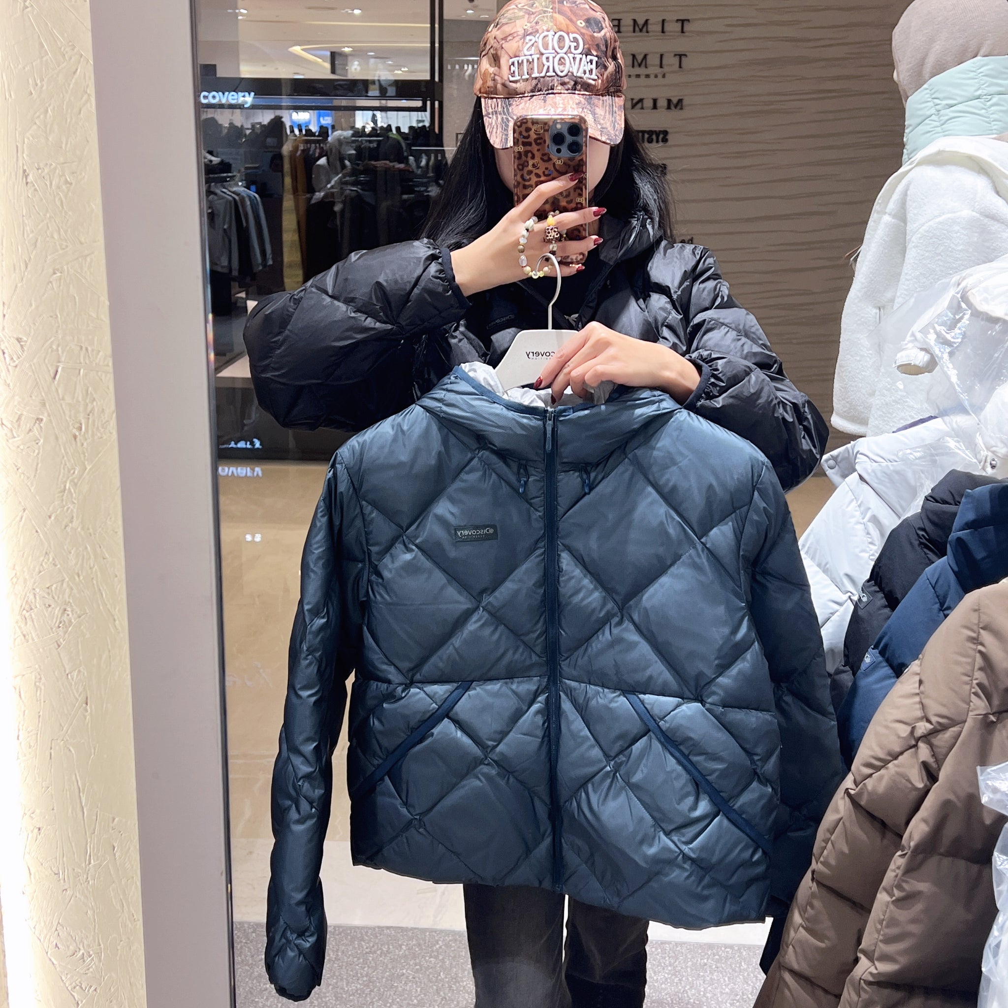 韓國 Discovery Women's Olbert New Quilted Goose Down Lightweight Padding (鵝絨)【DY088】