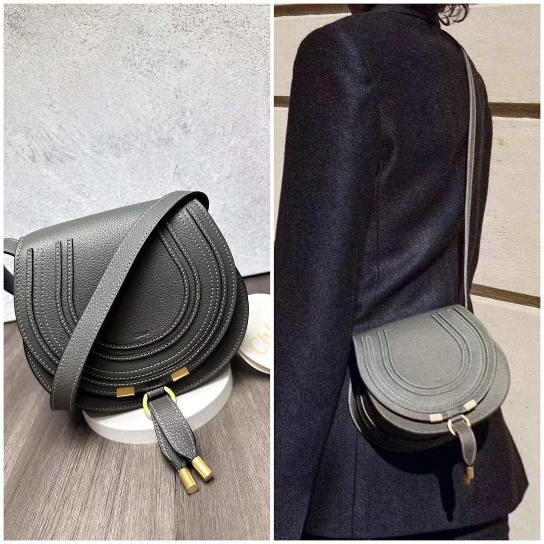 ChloeSmall Marcie Saddle Crossbody Bag 【YS81】