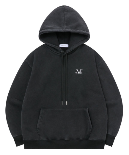 韓國 Mucent Unisex Signature Basic Logo Hoodie 【MU128】