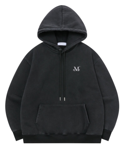 韓國 Mucent Unisex Signature Basic Logo Hoodie 【MU128】