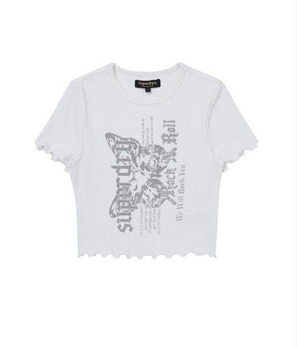 韓國 Superdry Butterfly Lip T-Shirt【SU039】