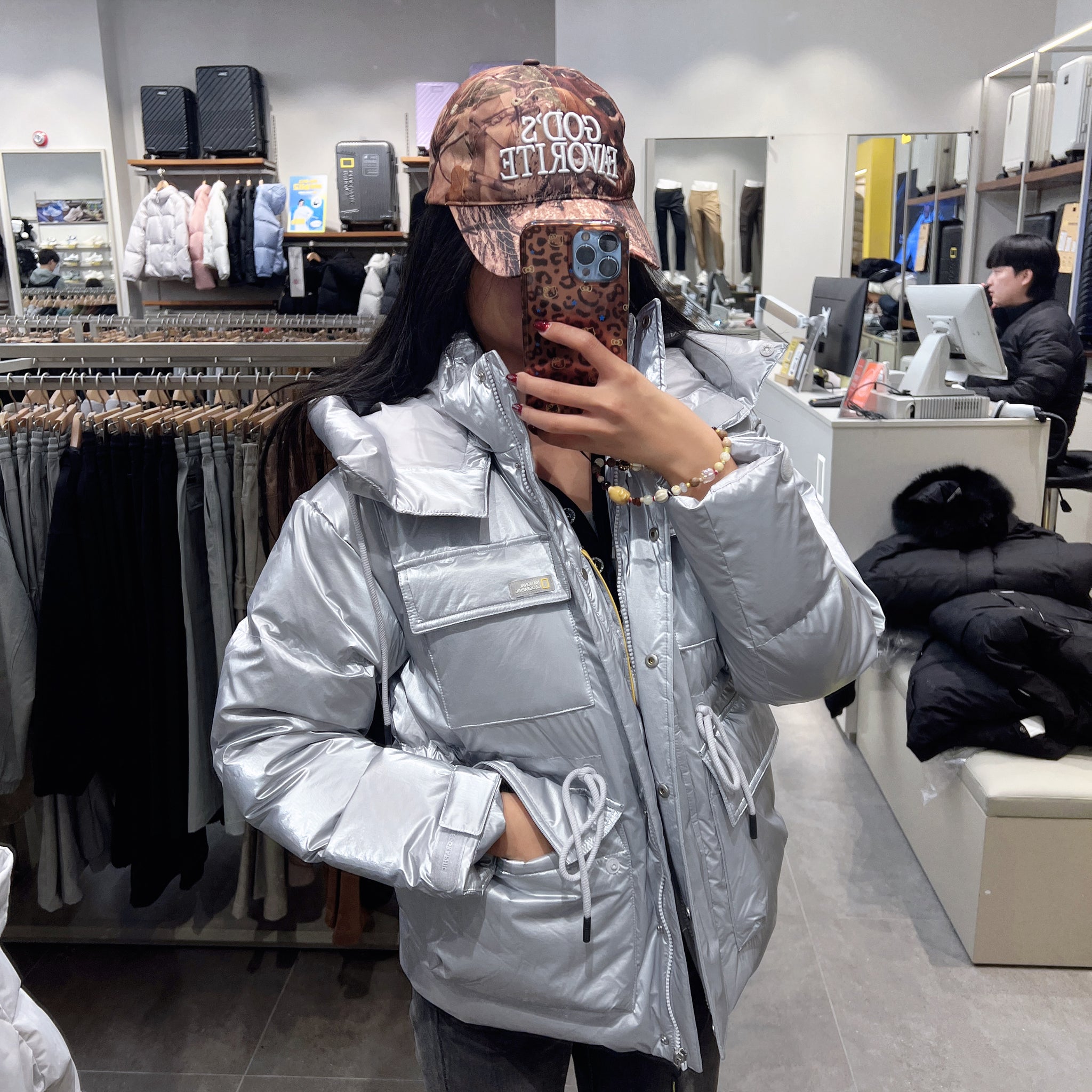 韓國 National Geographic Women's Benetti Mid-Length Down Jumper (鴨絨)【NG219】