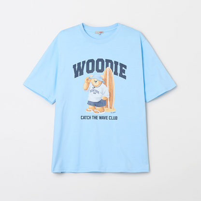 韓國 SPAO Surfing Heritage Short Sleeve T-Shirt【SP185】