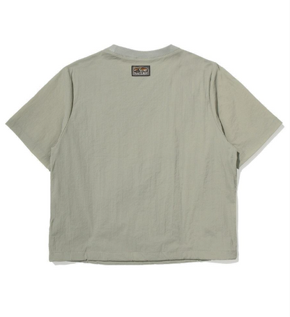 韓國 BBC Utility Woven Round T-Shirt【BC077】
