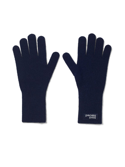 韓國 Mardi Mercredi Wool Glove Square Logo【MM218】