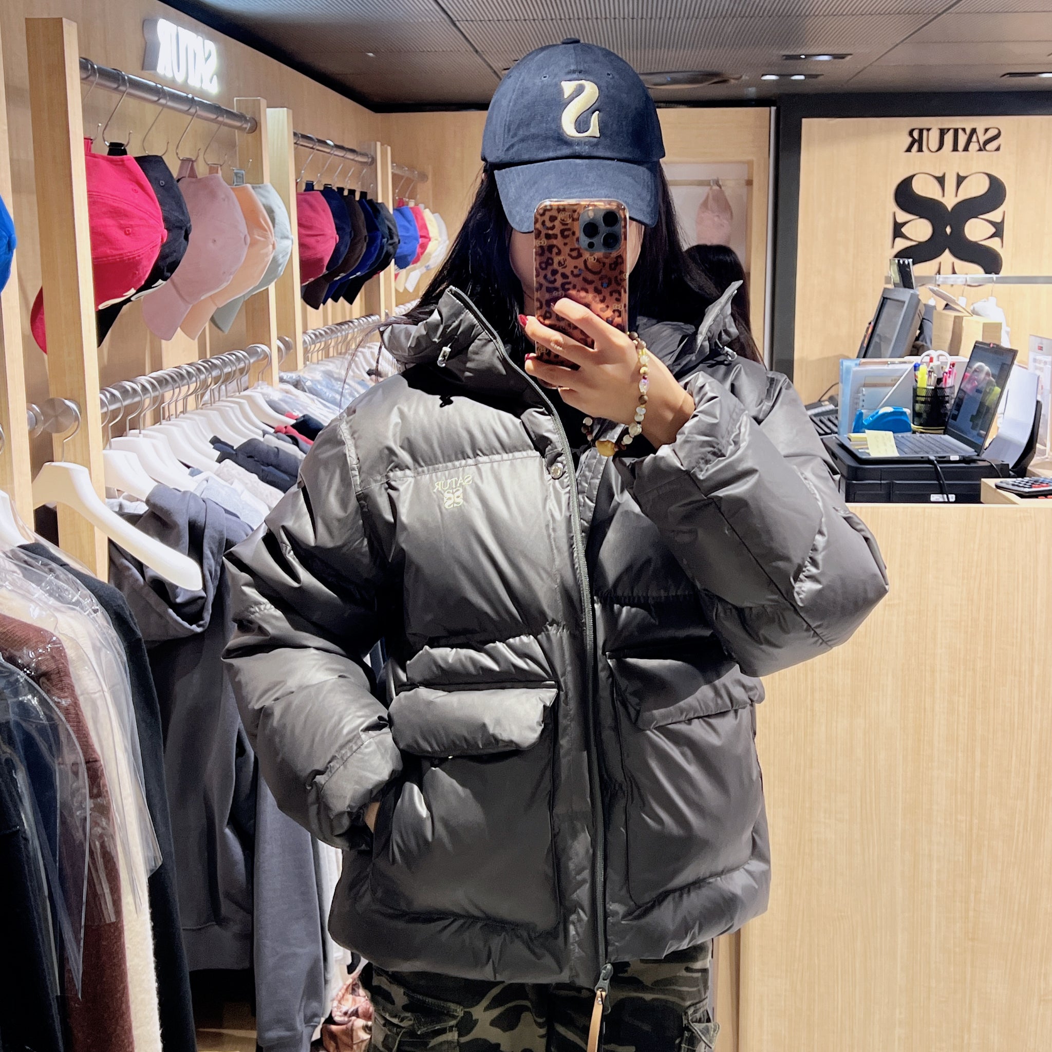 韓國 Satur Hooded Puffer Duck Down Padding (鴨絨)【SR192】