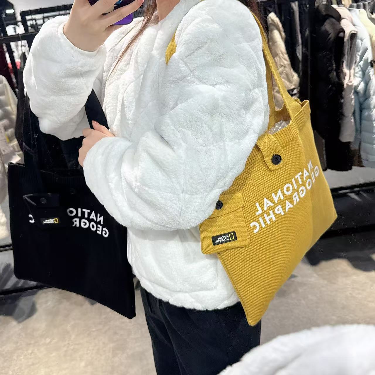 韓國 National Geographic Knit Bag【NG129】