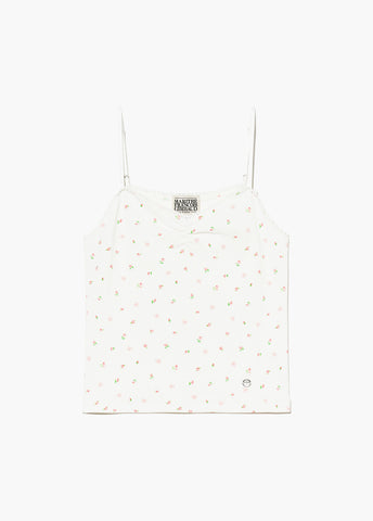 韓國 Marithe Francois Girbaud W FLOWER CROP SLEEVELESS TEE【MF594】
