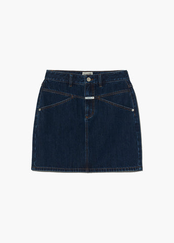 韓國 Marithe Francois Girbaud Women's STRAIGHT DENIM MINI SKIRT【MF483】
