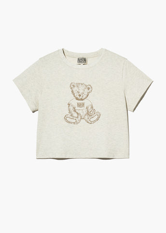 韓國 Marithe Francois Girbaud Bear Crop T-Shirt【MF508】
