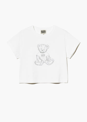 韓國 Marithe Francois Girbaud Bear Crop T-Shirt【MF508】