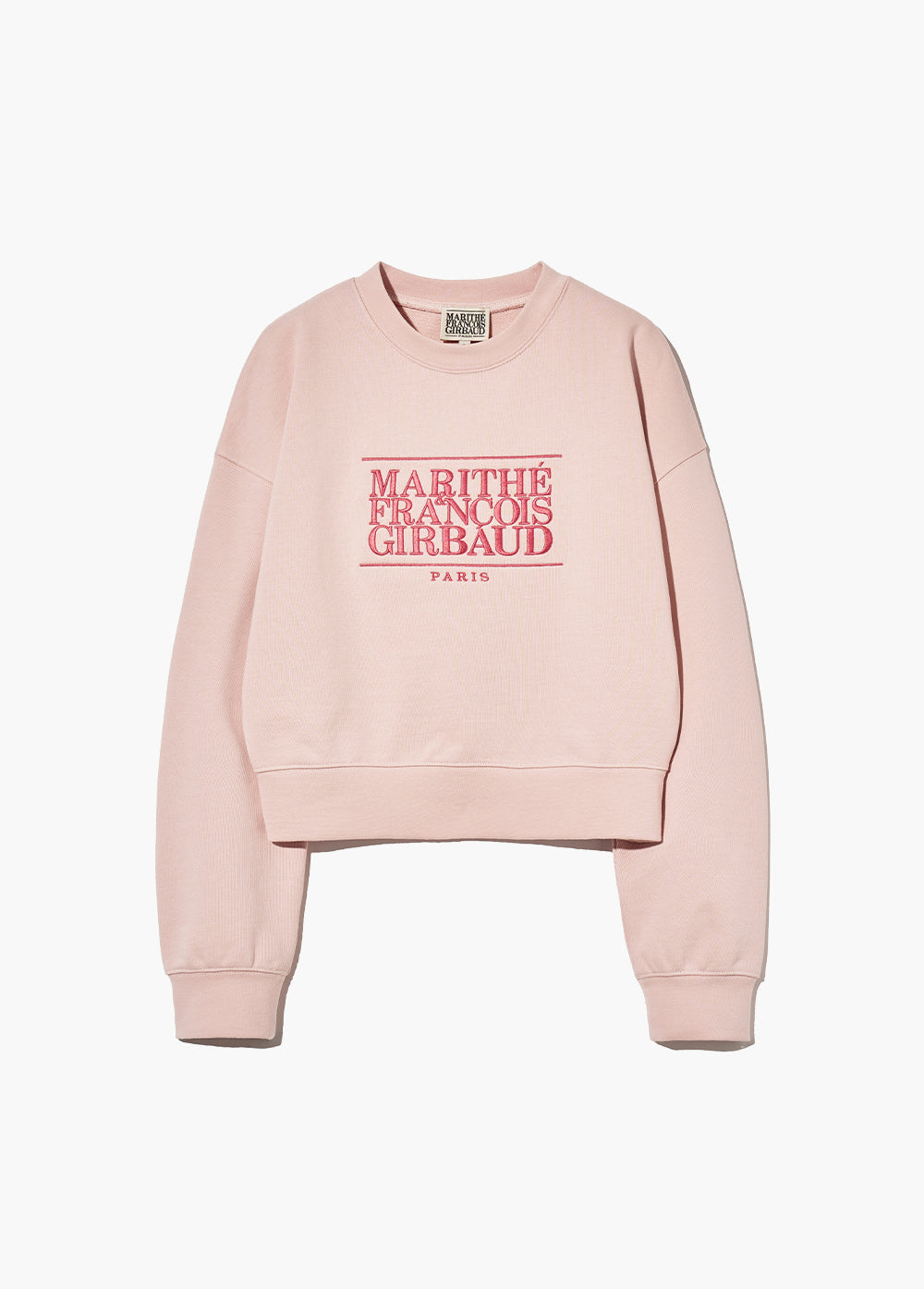 韓國 Marithe Francois Girbaud W CLASSIC LOGO CROP SWEATSHIRT【MF323】