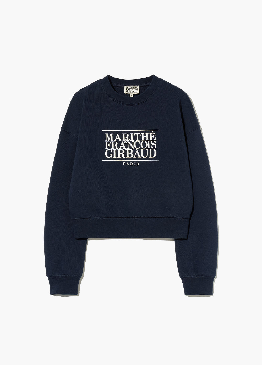 韓國 Marithe Francois Girbaud W CLASSIC LOGO CROP SWEATSHIRT【MF323】
