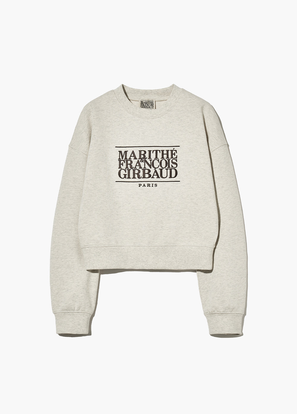 韓國 Marithe Francois Girbaud W CLASSIC LOGO CROP SWEATSHIRT【MF323】