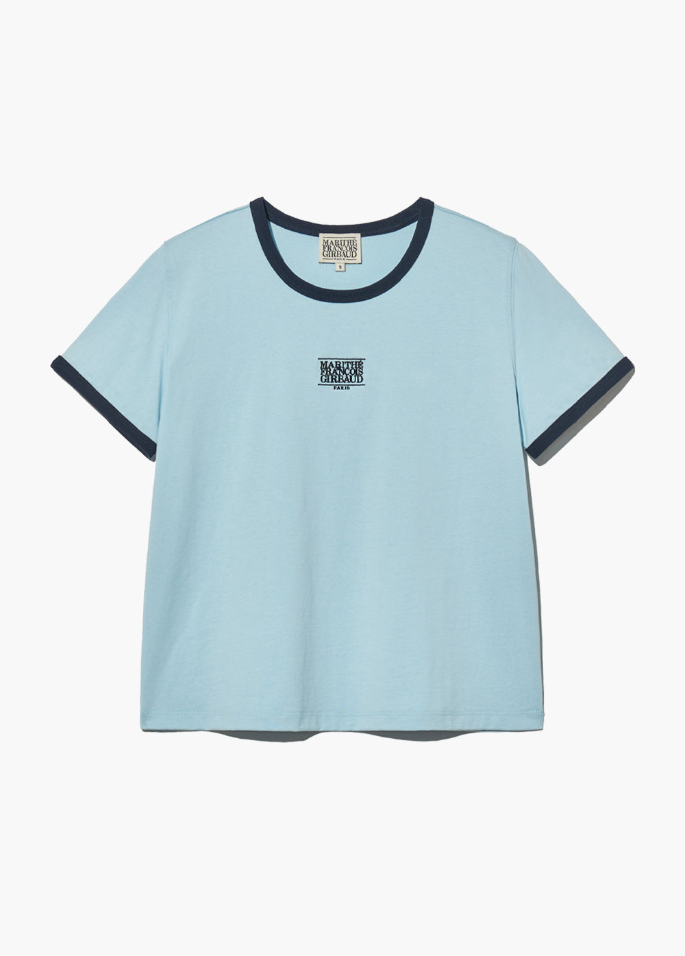 韓國 Marithe Francois Girbaud CLASSIC LOGO RINGER T-SHIRT【MF470】