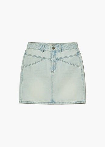 韓國 Marithe Francois Girbaud Women's STRAIGHT DENIM MINI SKIRT【MF483】