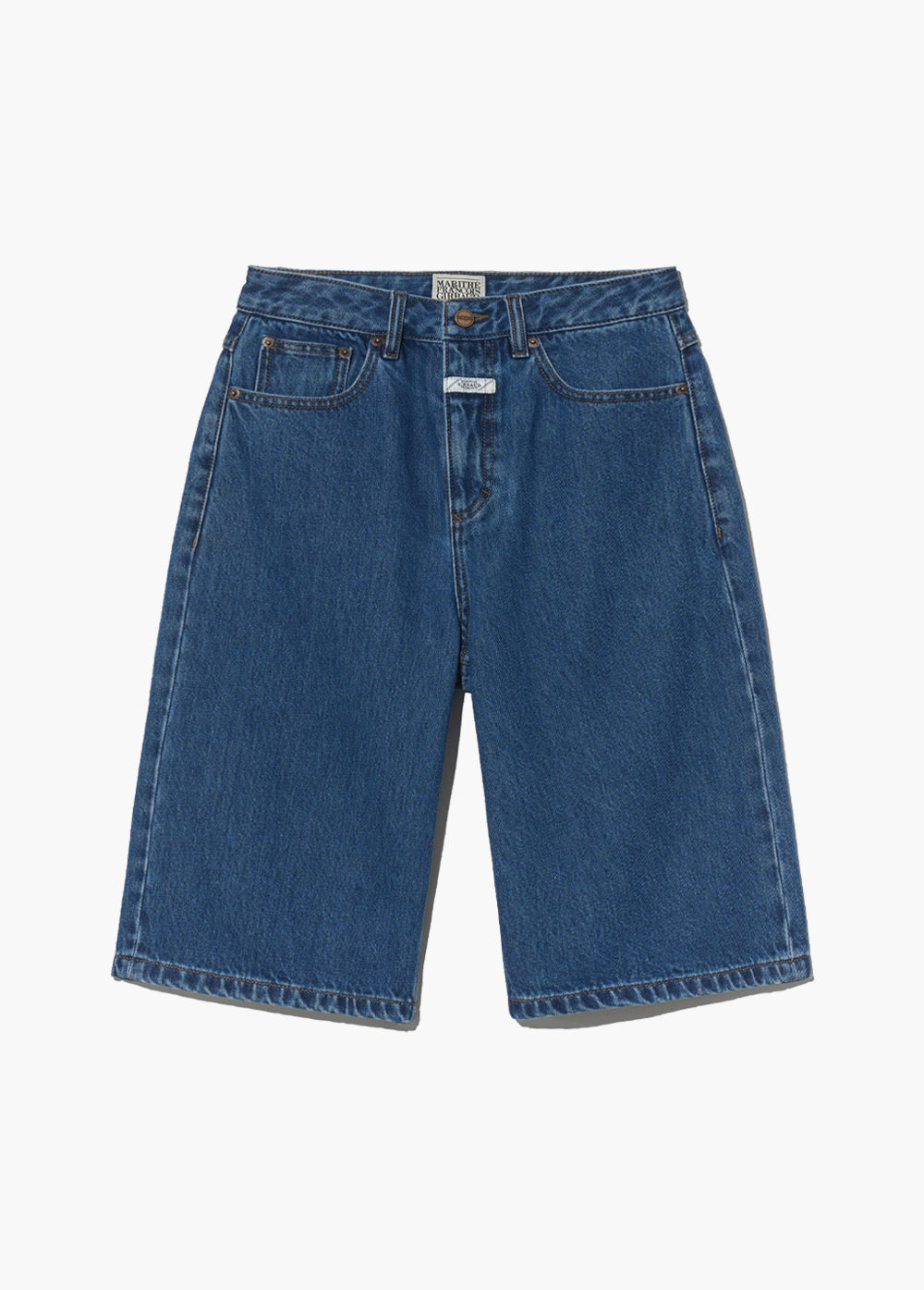 韓國 Marithe Francois Girbaud W LONG BERMUDA DENIM PANTS【MF597】