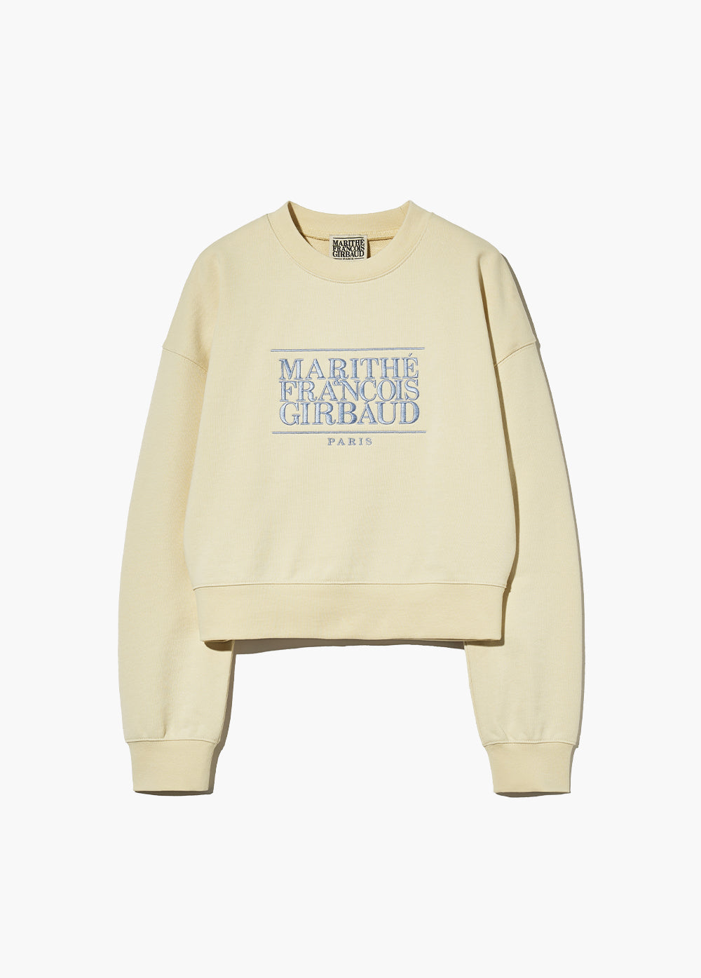 韓國 Marithe Francois Girbaud W CLASSIC LOGO CROP SWEATSHIRT【MF323】