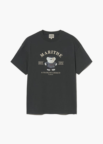 韓國 Marithe Francois Girbaud DOODLE BEAR IMAGE GRAPHIC TSHIRT【MF484】