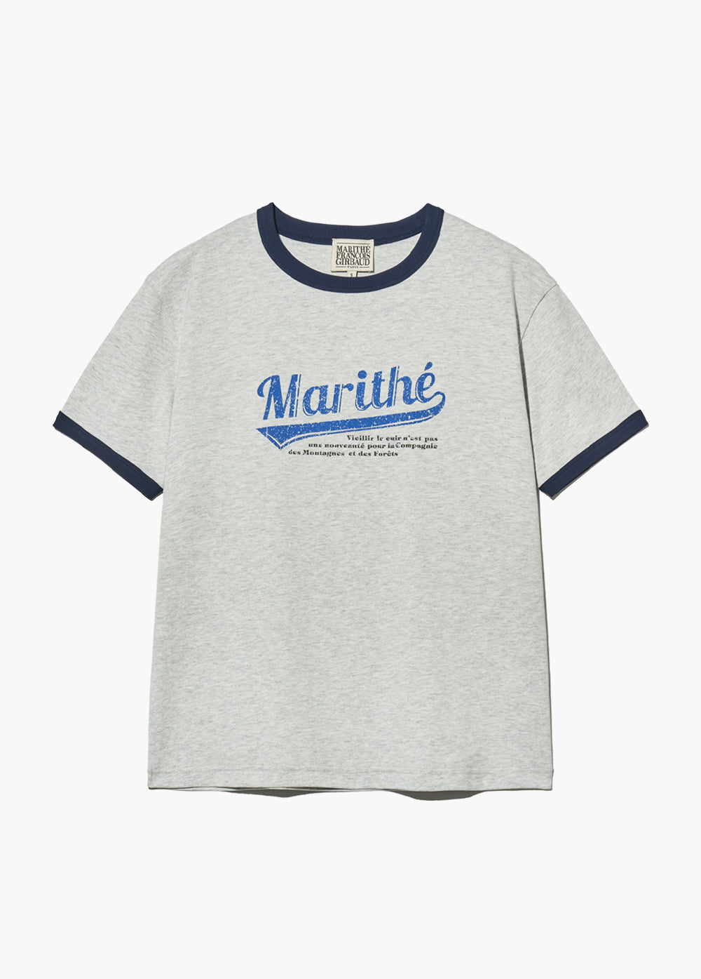 韓國 Marithe Francois Girbaud Vintage Baseball Ringer Tee【MF414】