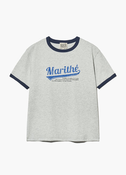 韓國 Marithe Francois Girbaud Vintage Baseball Ringer Tee【MF414】